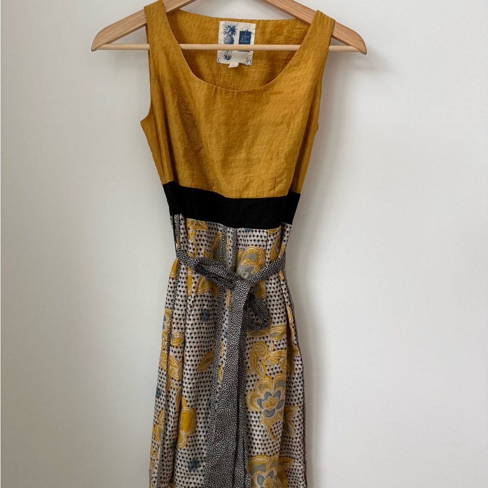ANTHROPOLOGIE A Sunny Day in Paris Cafe Edme & Esyllte Dress - Picture 9 of 9